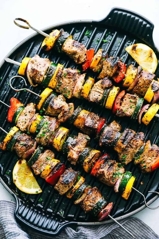 Tuscan Pork Skewers