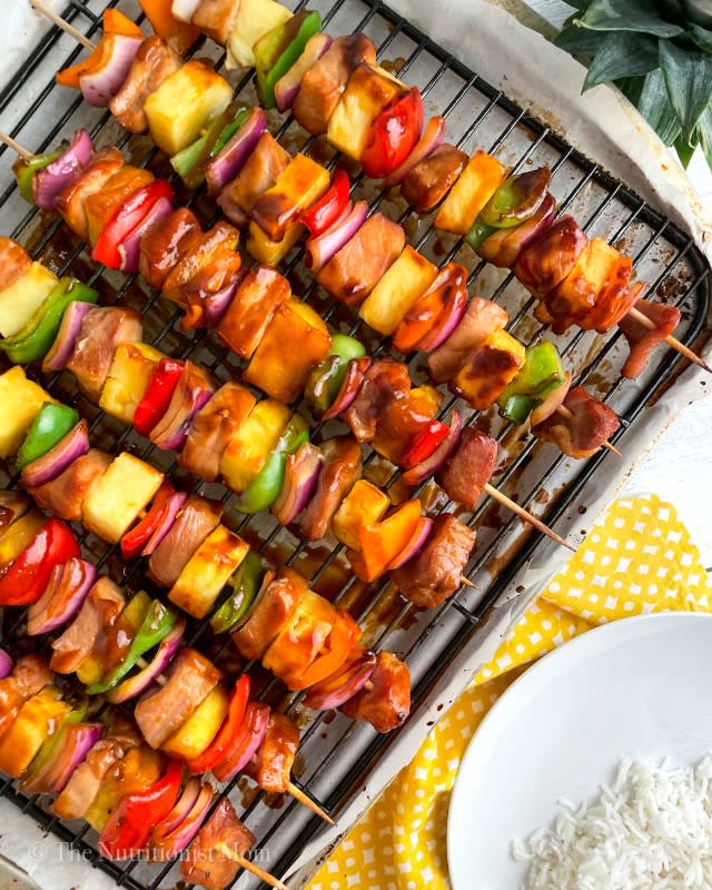 Hawaiian Pork Skewers
