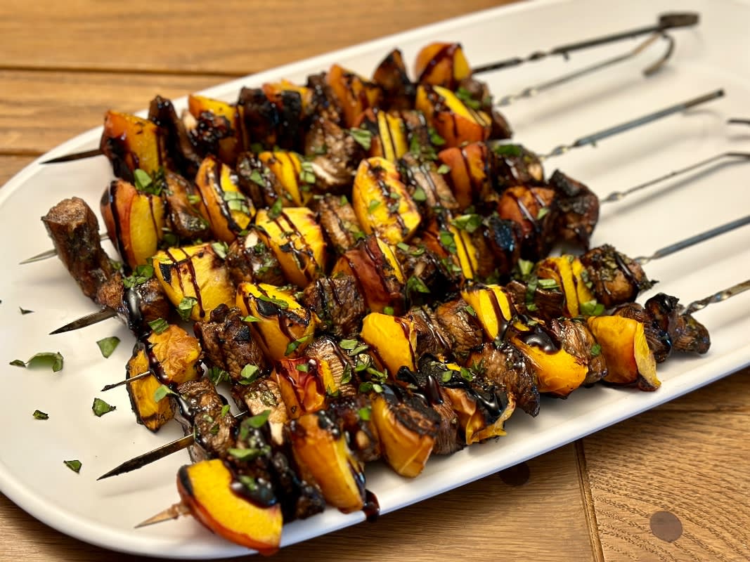 Chicken Peach Kabobs