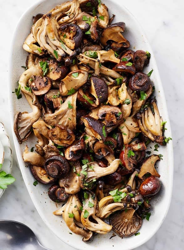 Sautéed Roasted Turnips & Mushrooms Heads
