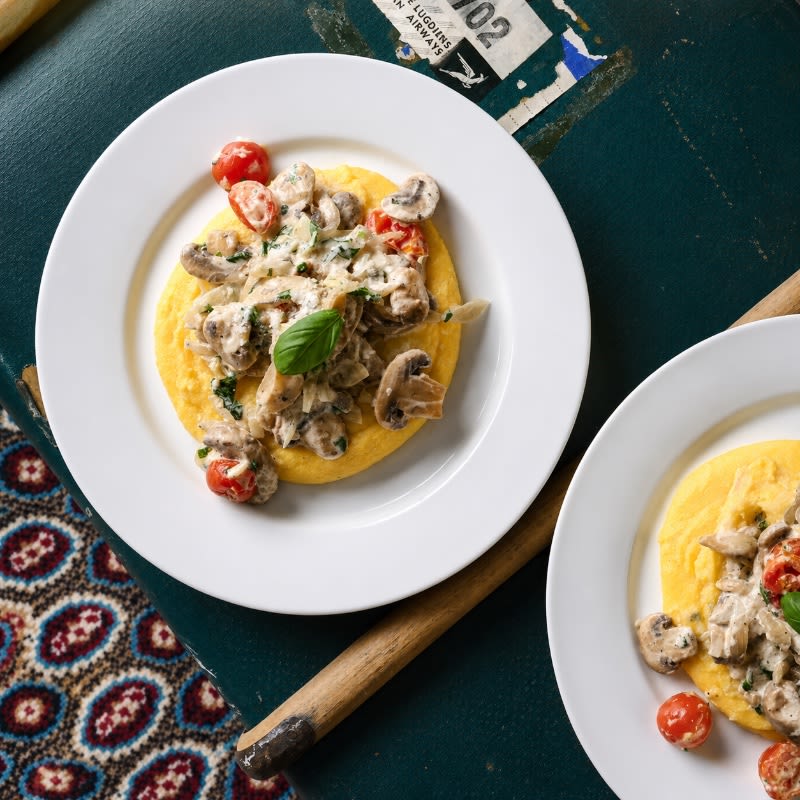 Basil & Mushroom Polenta