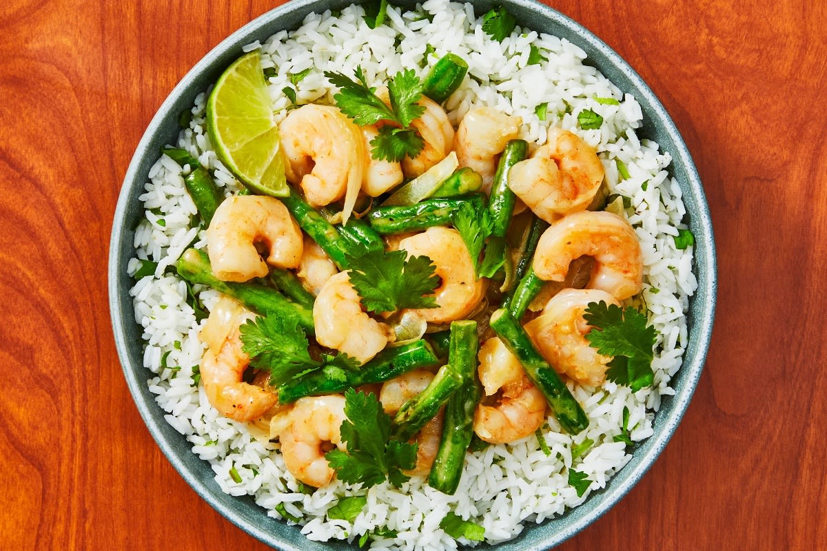 Shrimp Coconut Green Curry 