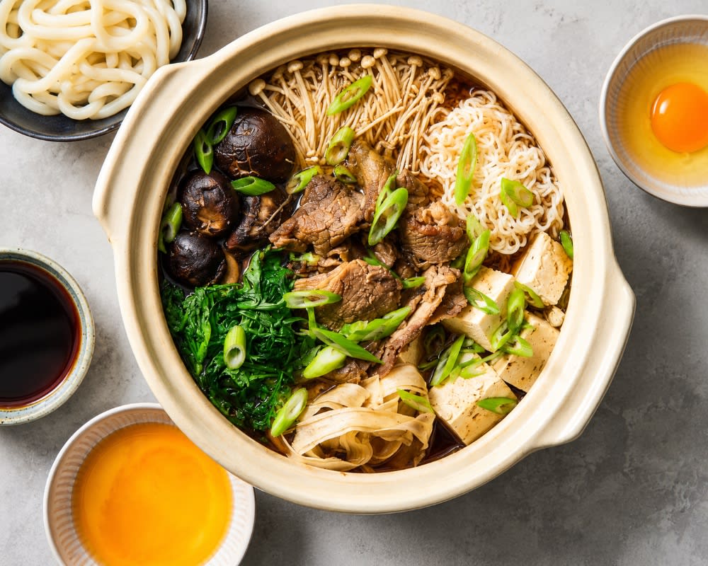SIMMERED SUKIYAKI BEEF, GINGER PORK, TERIYAKI CHICKEN OR SALMON (4 OPTIONS)