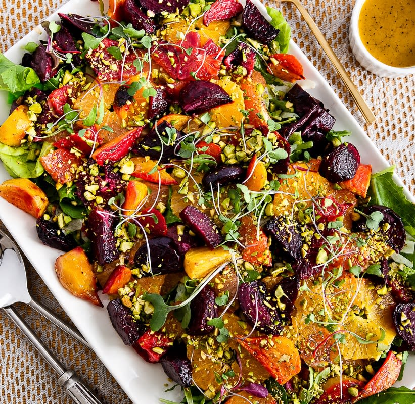 Roasted Beet and Citrus Salad on Endive