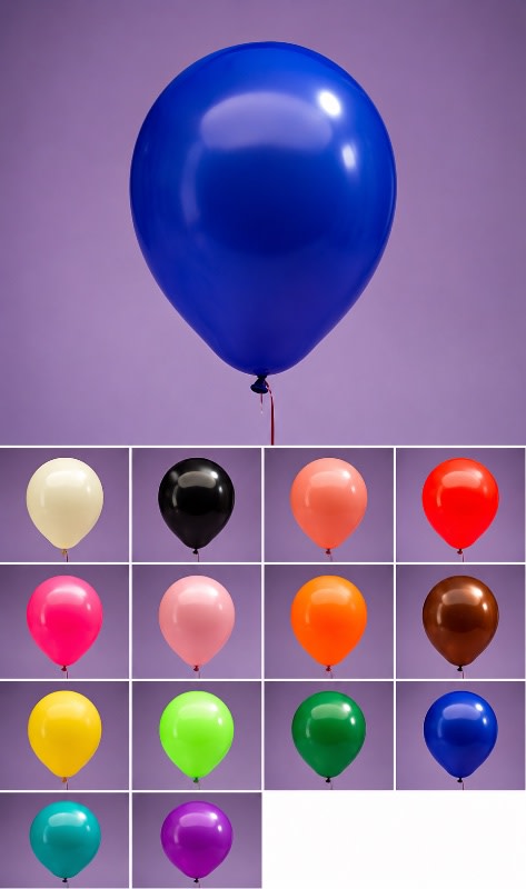 Opaque Latex 12″ Balloons - Helium Only