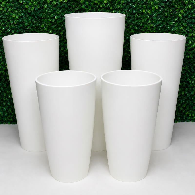White Cylinders / Pedestals (Set of 5)