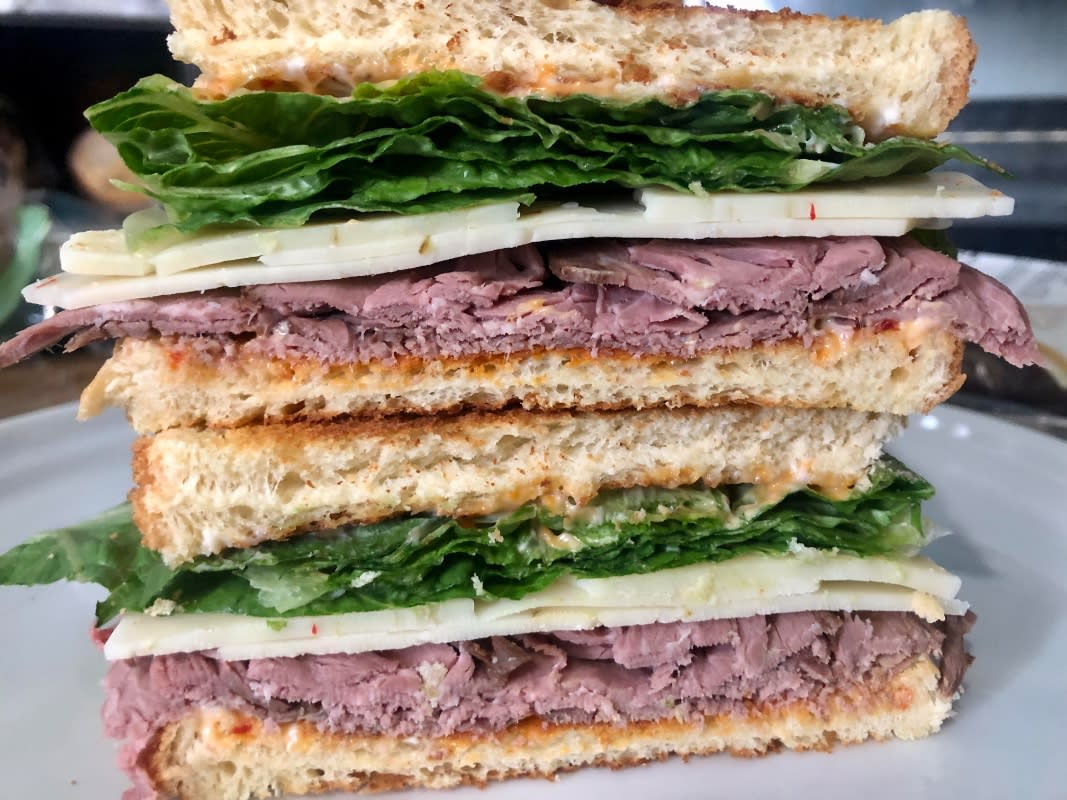 Roast Beef & Pepper Jack Sandwich