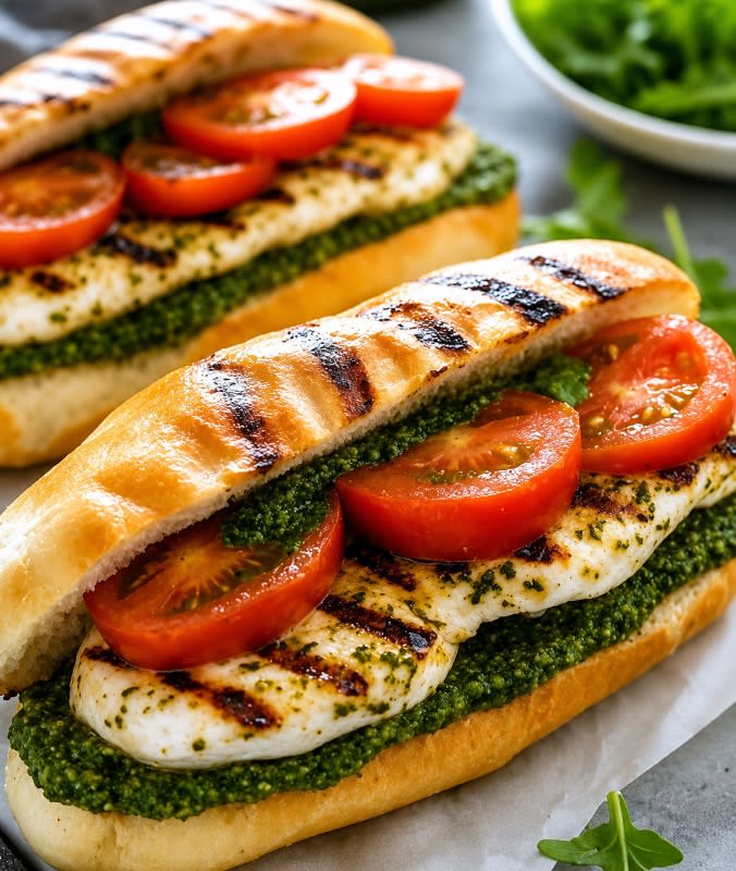 Pesto Chicken & Provolone Sandwich
