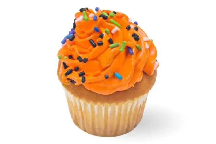 White Sponge w/Pumpkin Butter Cream (Halloween Decor)