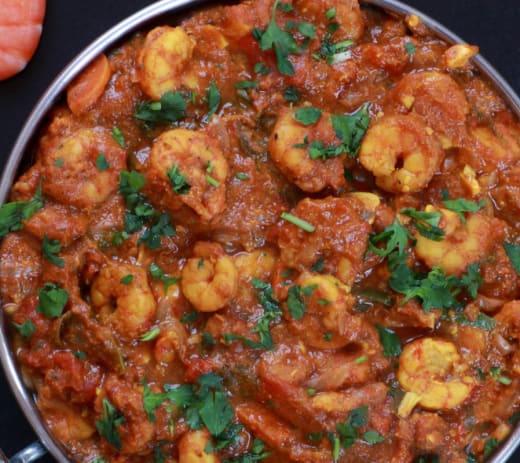 Aloo Jumbo Prawn Curry