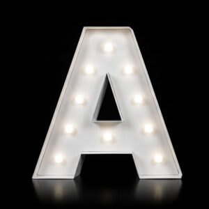 “A” Letter 4′ Tall Marquee – RGB Lights