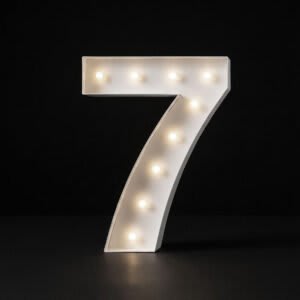 “7” Number 4′ Tall Marquee – RGB Lights