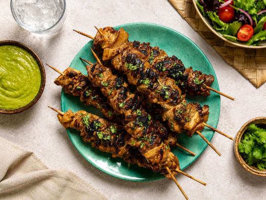 Aji Chicken Skewers