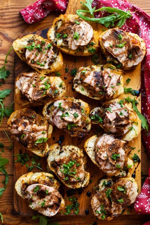 Pork Tenderloin Crostini