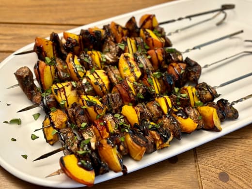 Chicken Peach Kabobs