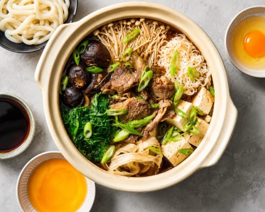 SIMMERED SUKIYAKI BEEF, GINGER PORK, TERIYAKI CHICKEN OR SALMON (4 OPTIONS)