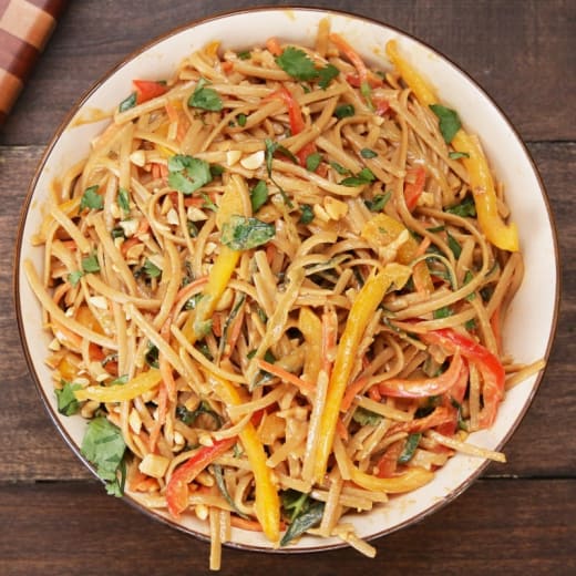 Thai Peanut Noodle Salad (V, GF)