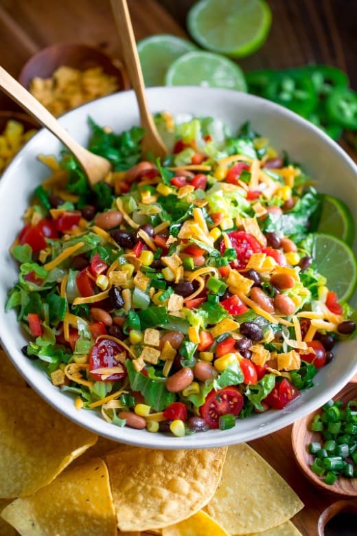 Veggie Taco Salad (Veg, GF)