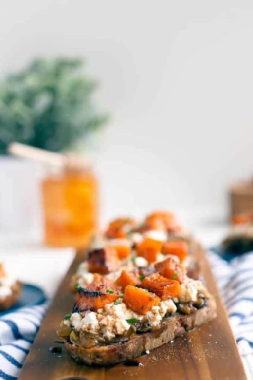 Butternut Squash and Ricotta with Spiced Pecans