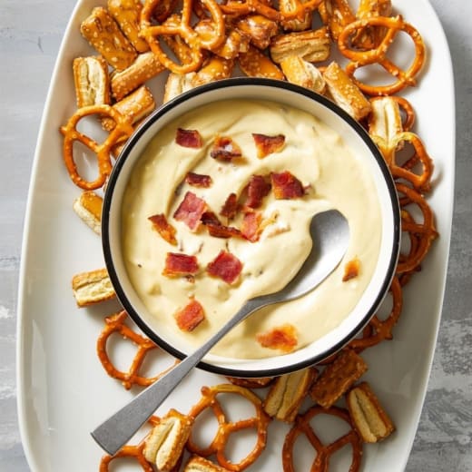 Pretzel with Mustard Dip