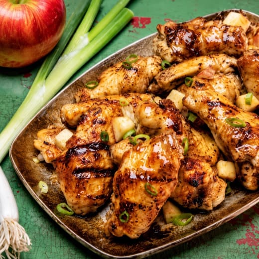 Apple Cider Glazed Wings