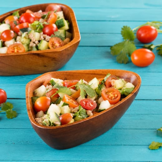 Farro and Cucumber Tomato Salad Cups