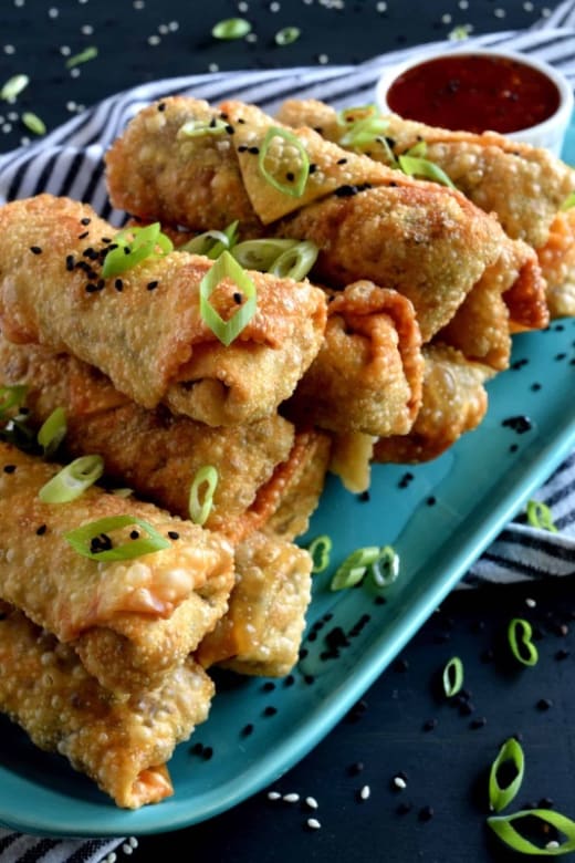 Veggie Spring Rolls with Sweet and Sour Sauce
