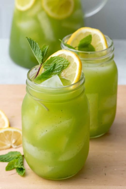 Freshly Squeezed Mint Lemonade