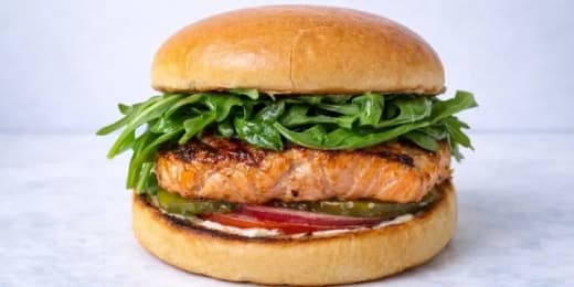 Grilled Salmon Burger