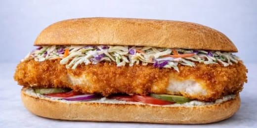 Deep Fried Cod Sandwich