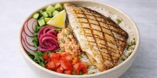Grilled Branzino Bowl