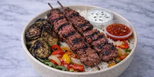 Grilled Beef Skewer Bowl