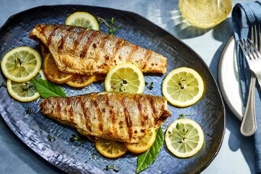 Grilled Branzino Fish Tray
