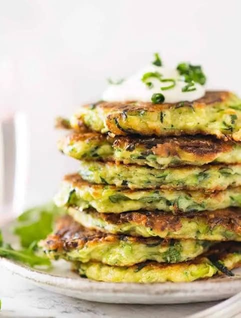 Zucchini Fritters w/ Sides