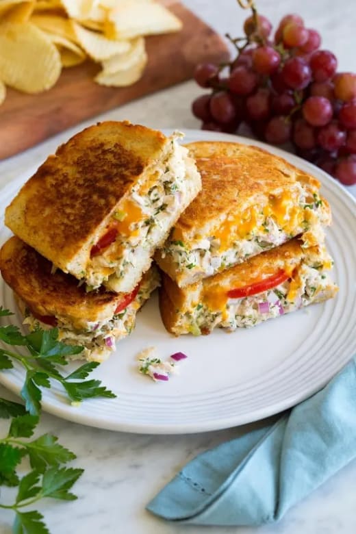 Tuna Melt Sandwich w/ Sides