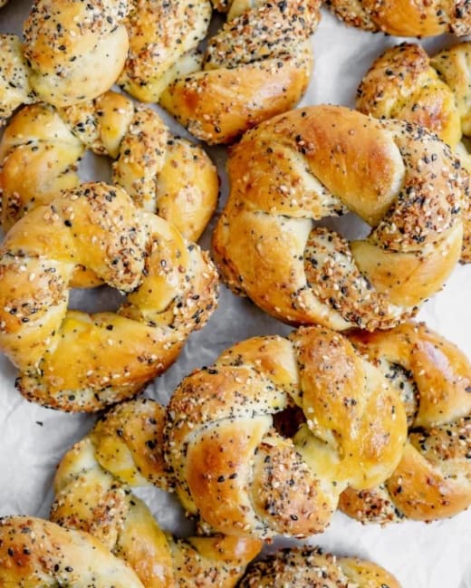 Everything Bagel Dip with Assorted Challah breads