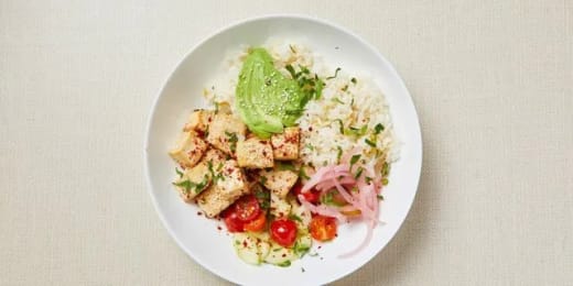 Vegan Tofu Rice Bowl