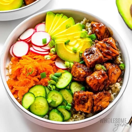 Keto Korean Salmon Bowl