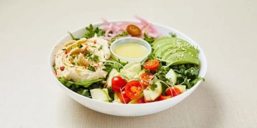 Vegan Hummus Salad