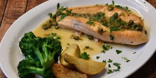 Salmon Piccata- Serves 7
