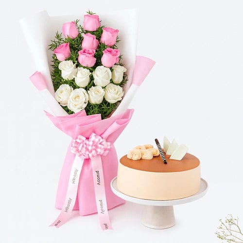 Cake & Flower Combo G-13 (1) Cake & Flower Combo G-13