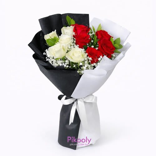 2026/03/red-white-rose-bouquet-bangladesh.jpg Red and white rose bouquet price in Bangladesh