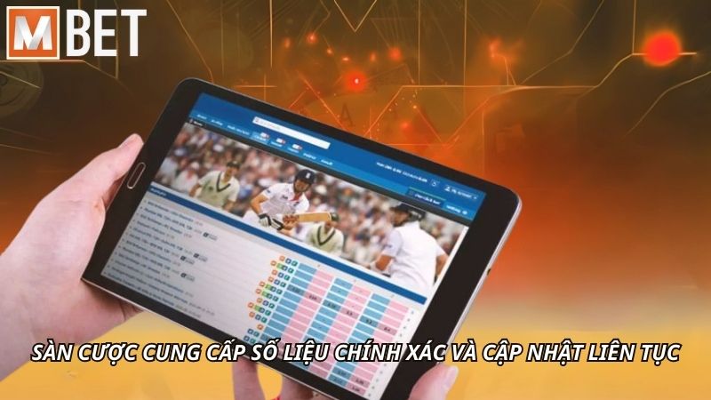 Sàn cược cung cấp số liệu chính xác và cập nhật liên tục