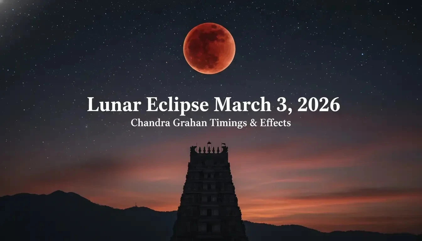 Chandra Grahan March 3 2026 total lunar eclipse Blood Moon timings for Nepal India and Asia with Sutak Kaal and zodiac effects