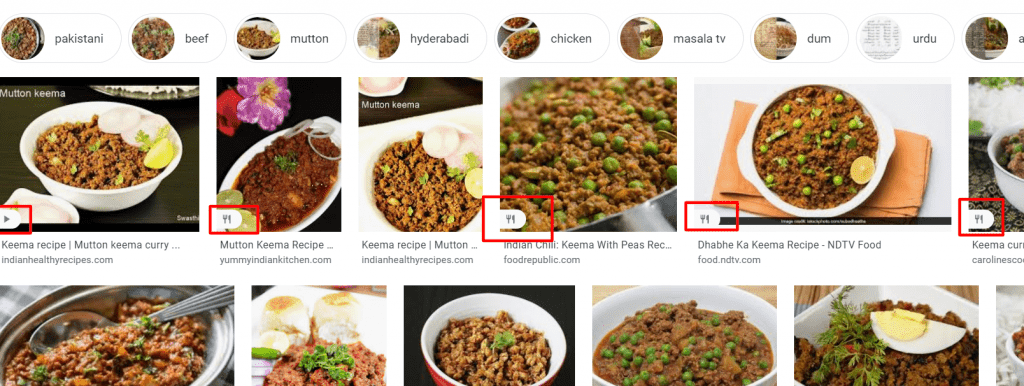 google image search result
