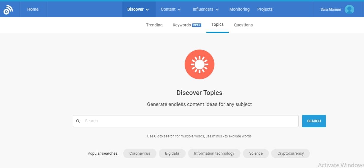 discover topics
