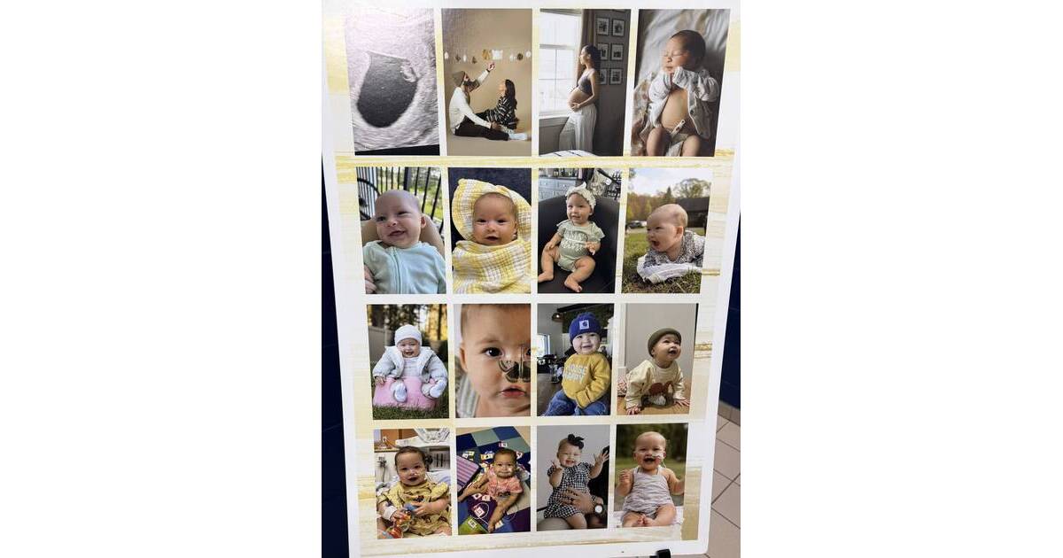 ** Community members gathering at indoor reunion fundraiser event for young cancer patient