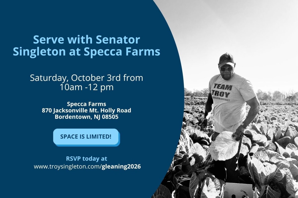 NJ Senator's 90th Volunteer Event Tackles Food Waste