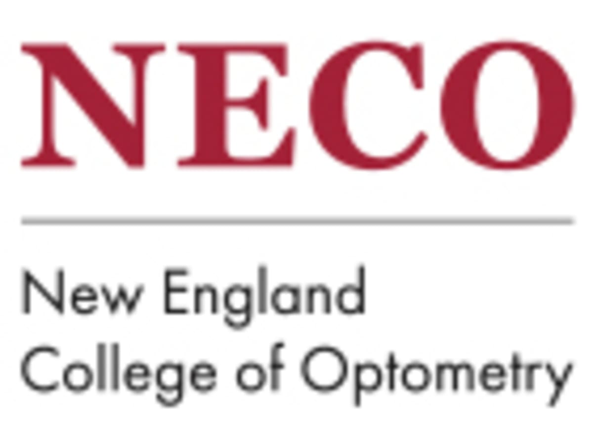 Optometry students celebrating scholarship awards at New England College of Optometry ceremony in Boston