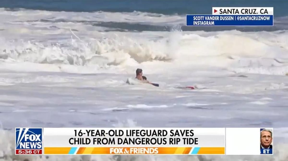 Teen Lifeguard Meets President After Viral Ocean Rescue - Image 3
